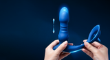 CYRUS App-Controlled Thrusting Prostate Massager with Cock Ring - Blue